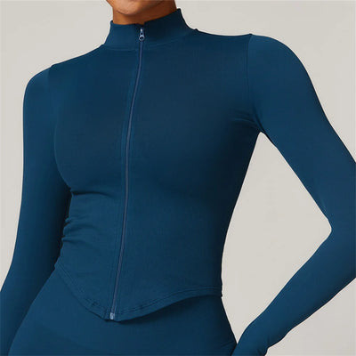 Pro Basics: Ribbed Full Zip Sports Jacket